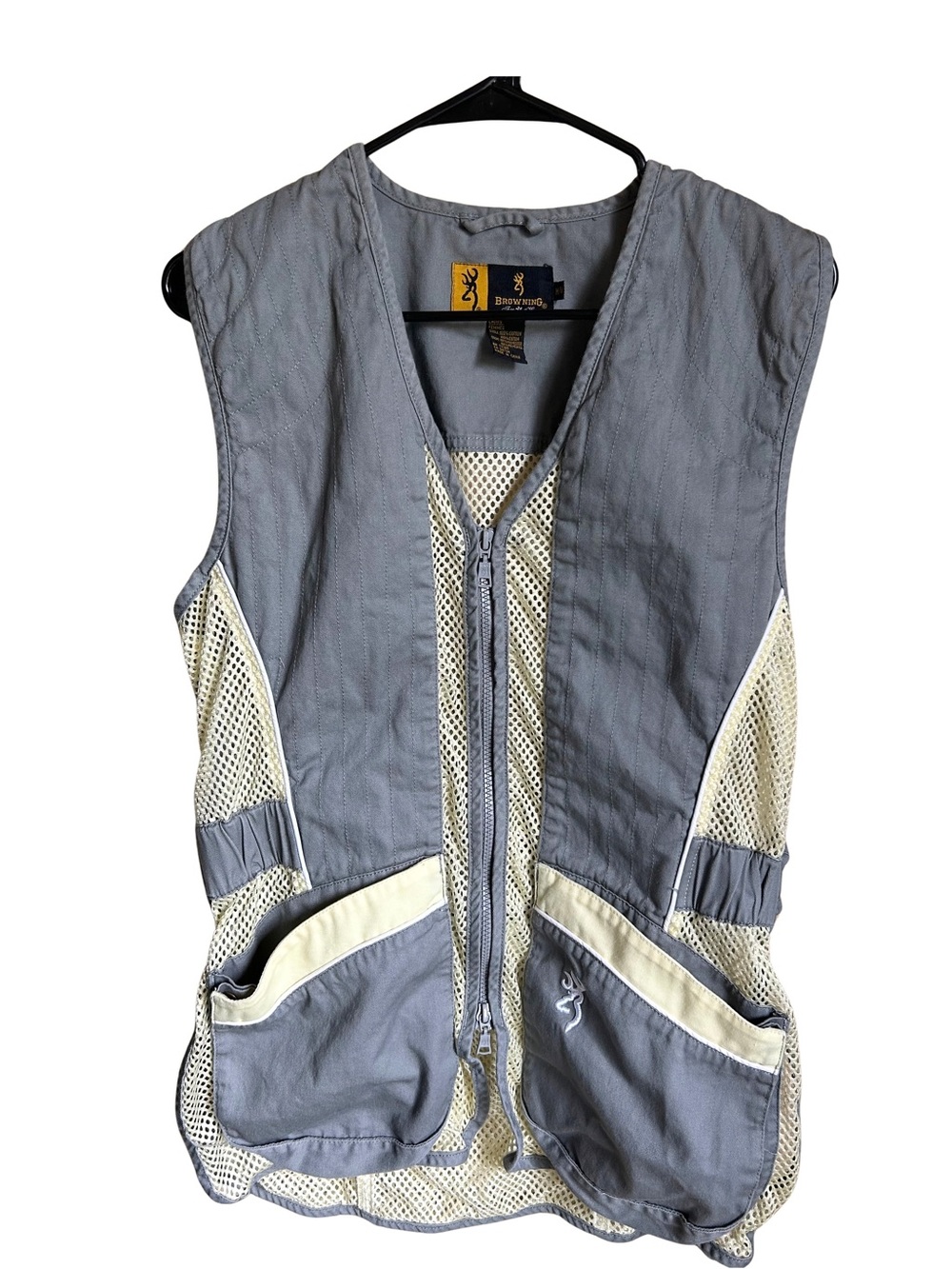 Browning For Her Women's Gray & Cream Shooting Vest